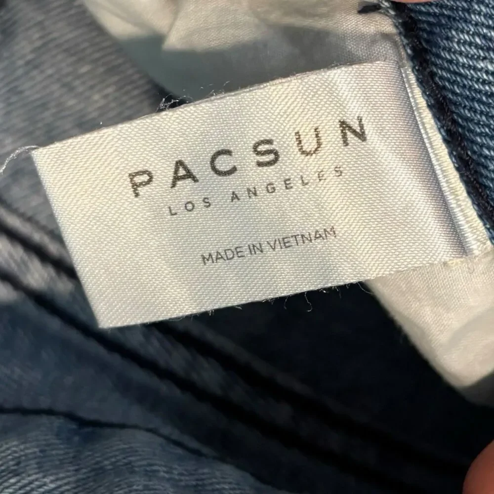 PacSun 90s Boyfriend Jeans XS Women’s Light Wash High Rise Straight Leg - Picture 9 of 10